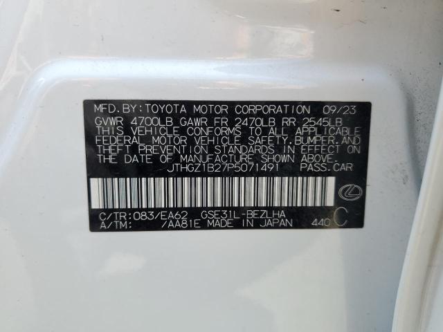 Aukcja sprzedaży 2023 Lexus Is 350 F S, vin: JTHGZ1B27P5071491, numer aukcji: 61402875