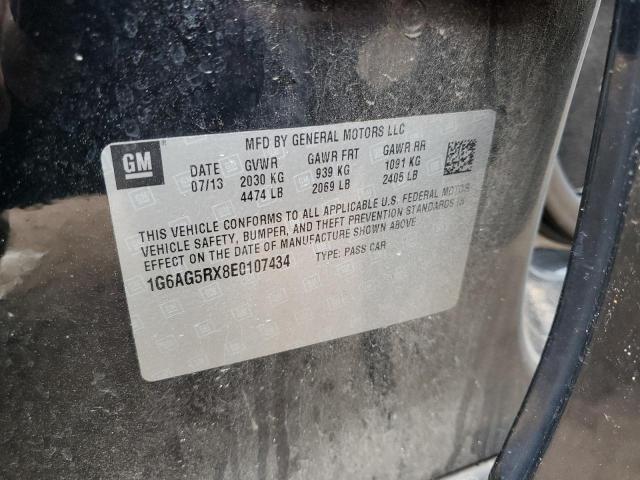2014 Cadillac Ats მანქანა იყიდება აუქციონზე, vin: 1G6AG5RX8E0107434, აუქციონის ნომერი: 59809595