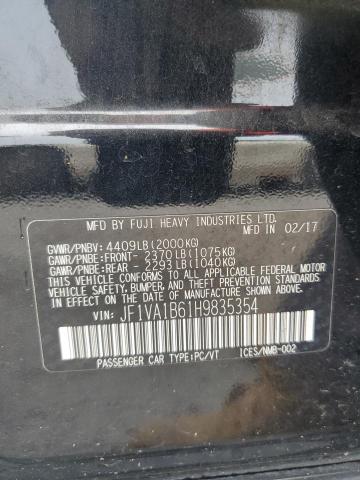 59658445 :رقم المزاد ، JF1VA1B61H9835354 vin ، 2017 Subaru Wrx مزاد بيع