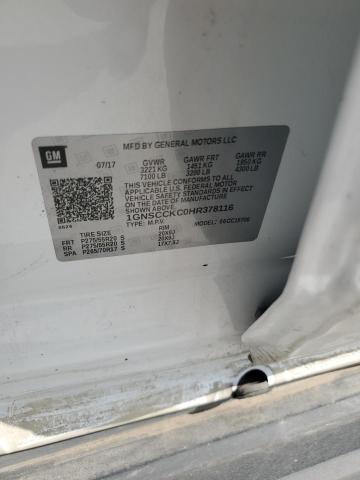 Продаж на аукціоні авто 2017 Chevrolet Tahoe C150, vin: 1GNSCCKC0HR378116, номер лоту: 61423255