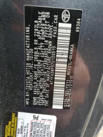 2007 Toyota Camry Solara მანქანა იყიდება აუქციონზე, vin: 4T1FA38P57U120515, აუქციონის ნომერი: 60934465