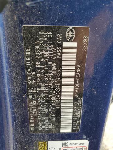 60995695 :رقم المزاد ، 4T1BE46K97U046550 vin ، 2007 Toyota /s/le/xle مزاد بيع