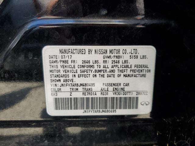 62964765 :رقم المزاد ، JN1FV7AR8JM480495 vin ، 2018 Infiniti Q50 Red Sp مزاد بيع