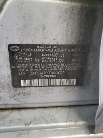 Продажа на аукционе авто 2015 Hyundai Sonata Se, vin: 5NPE24AF9FH040325, номер лота: 62581595