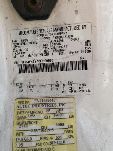 70963435 :رقم المزاد ، 1FD4F46Y48EE09598 vin ، 2008 Ford F450 Super مزاد بيع