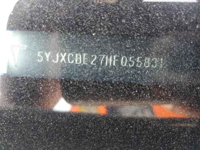 60327275 :رقم المزاد ، 5YJXCBE27HF055831 vin ، 2017 Tesla Model X مزاد بيع