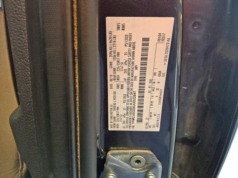 Продажа на аукционе авто 2018 Ford Escape Se, vin: 1FMCU0GD0JUD22847, номер лота: 61363295