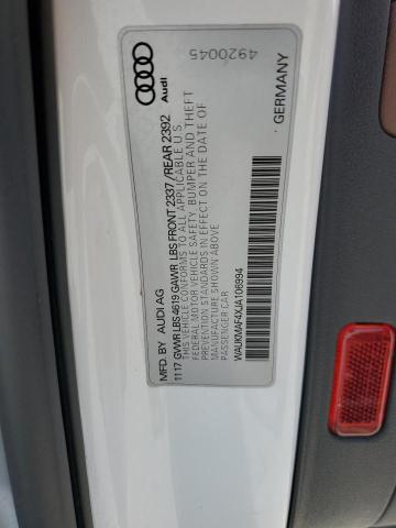 Auction sale of the 2018 Audi A4 Premium, vin: WAUKMAF4XJA106994, lot number: 59040295