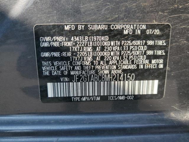 Продажа на аукционе авто 2021 Subaru Crosstrek, vin: JF2GTABC8MH214150, номер лота: 59614875