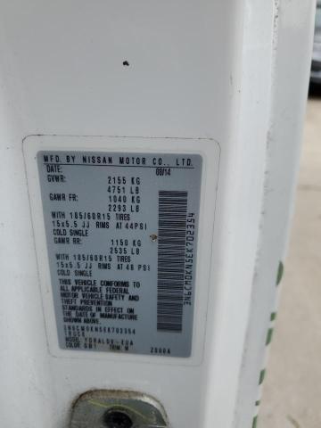 61200875 :رقم المزاد ، 3N6CM0KN5EK702354 vin ، 2014 Nissan Nv200 مزاد بيع