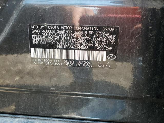 Aukcja sprzedaży 2010 Lexus Es, vin: JTHBK1EG3A2344568, numer aukcji: 61569975