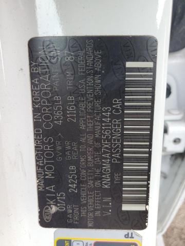 Auction sale of the 2015 Kia Optima Lx, vin: KNAGM4A7XF5611443, lot number: 59359915