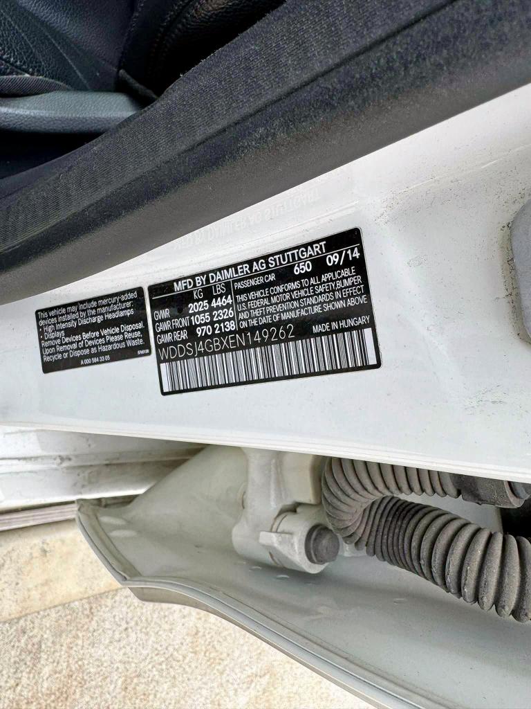 63113425 :رقم المزاد ، WDDSJ4GBXEN149262 vin ، 2014 Mercedes-benz Cla 250 4m مزاد بيع