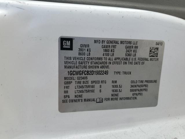 Продаж на аукціоні авто 2013 Chev Express G2500, vin: 1GCWGFCB2D1902249, номер лоту: 47820066