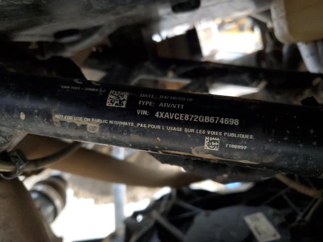 60445875 :رقم المزاد ، 4XAVCE872GB674698 vin ، 2016 Polaris Rzr 4 900 مزاد بيع
