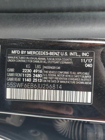 Продажа на аукционе авто 2018 Mercedes-benz C, vin: 55SWF6EB6JU256814, номер лота: 58411235