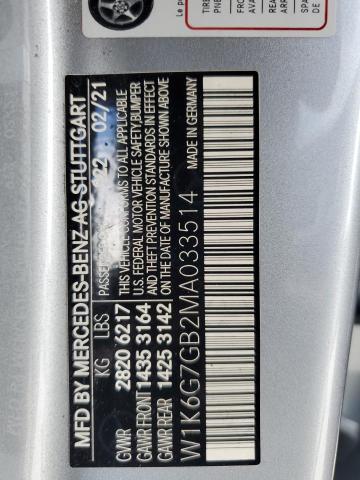 Aukcja sprzedaży 2021 Mercedes-benz S, vin: W1K6G7GB2MA033514, numer aukcji: 60265015
