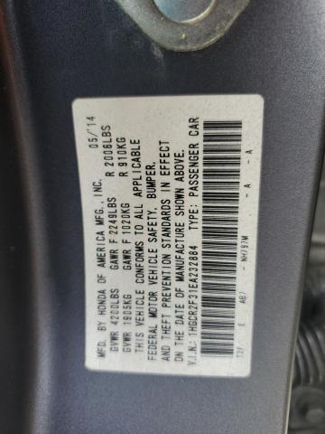 58161485 :رقم المزاد ، 1HGCR2F31EA232884 vin ، 2014 Honda Accord مزاد بيع