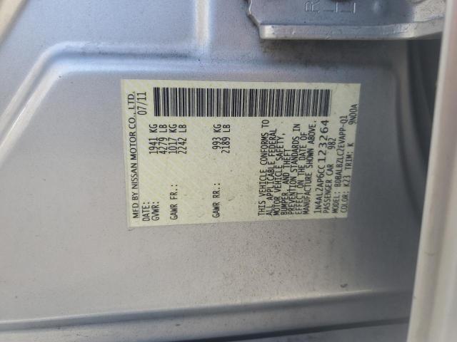 62794185 :رقم المزاد ، 1N4AL2AP6CC123264 vin ، 2012 Nissan Altima Bas مزاد بيع