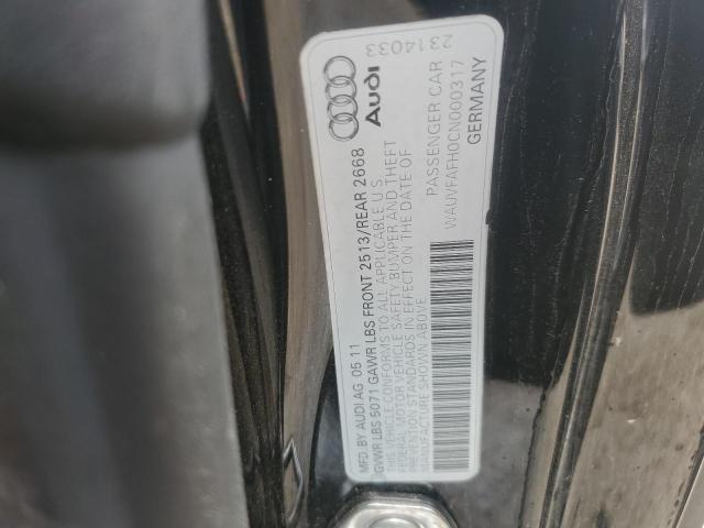 Aukcja sprzedaży 2012 Audi A5, vin: WAUVFAFH0CN000317, numer aukcji: 59324575
