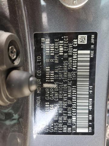 62321105 :رقم المزاد ، JHMFC1F35JX032071 vin ، 2018 Honda Civic Ex مزاد بيع