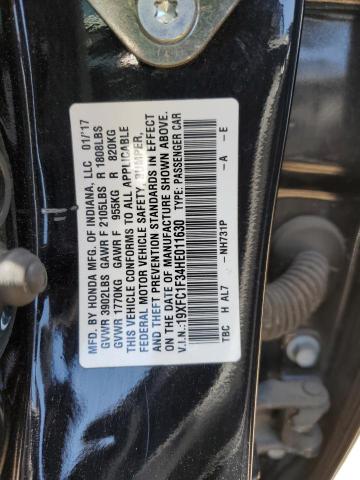 Продажа на аукционе авто 2017 Honda Civic Ex, vin: 19XFC1F34HE011630, номер лота: 59755235