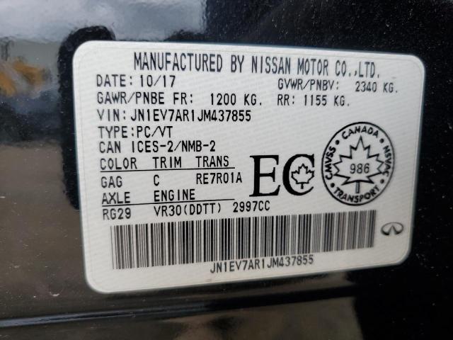 Aukcja sprzedaży 2018 Infiniti Q50 Luxe, vin: JN1EV7AR1JM437855, numer aukcji: 59462565