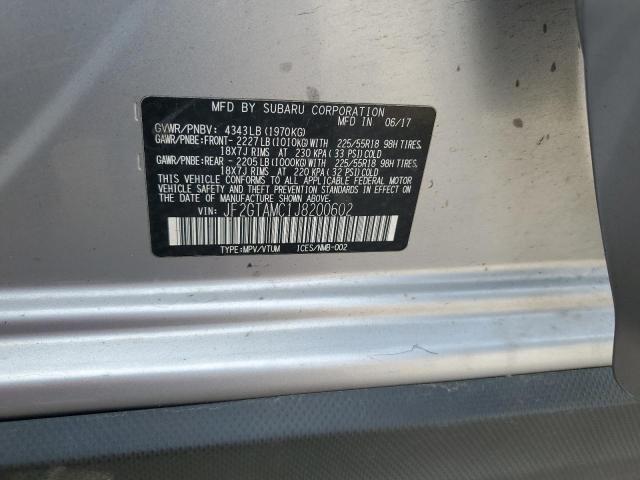 Aukcja sprzedaży 2018 Subaru Crosstrek, vin: JF2GTAMC1J8200602, numer aukcji: 60532425