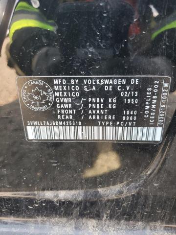 59184945 :رقم المزاد ، 3VWLL7AJ6DM425310 vin ، 2013 Volkswagen Jetta مزاد بيع