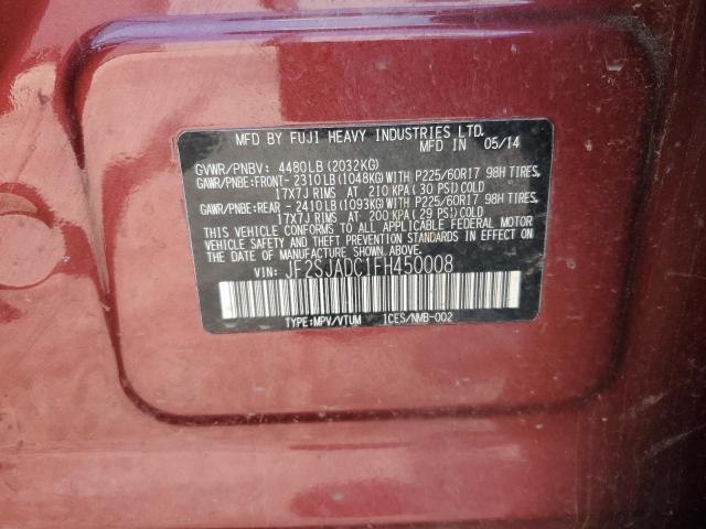 61799725 :رقم المزاد ، JF2SJADC1FH450008 vin ، 2015 Subaru Forester 2 مزاد بيع
