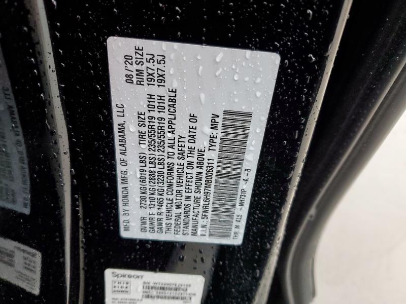 Продаж на аукціоні авто 2021 Honda Odyssey El, vin: 5FNRL6H97MB006311, номер лоту: 60653115