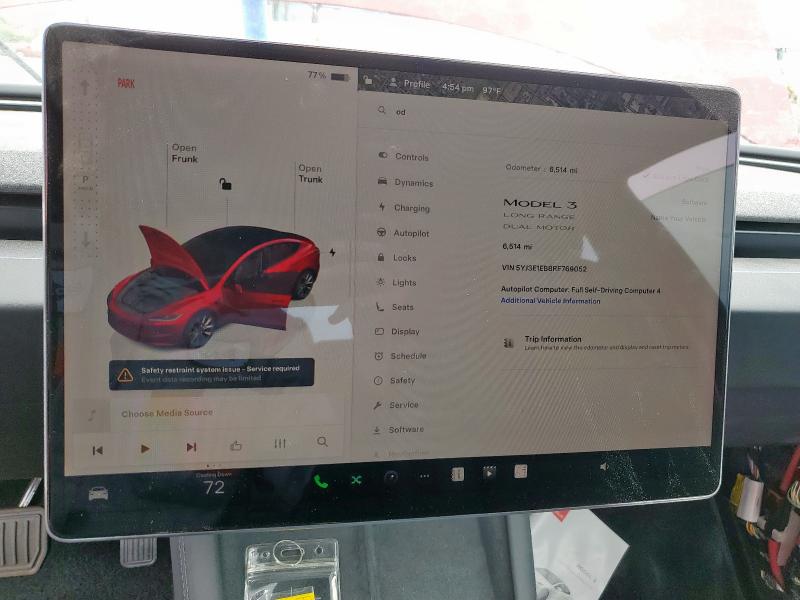 Aukcja sprzedaży 2024 Tesla Model 3, vin: 5YJ3E1EB8RF769052, numer aukcji: 61475595
