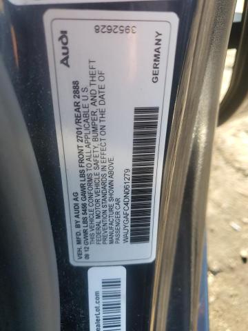 2013 Audi A7 Premium მანქანა იყიდება აუქციონზე, vin: WAUYGAFC4DN061279, აუქციონის ნომერი: 61166465