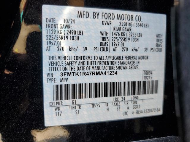 61988915 :رقم المزاد ، 3FMTK1R47RMA41234 vin ، 2024 Ford Mustang Mach-e مزاد بيع