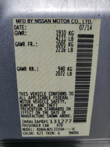 Aukcja sprzedaży 2015 Nissan Altima, vin: 1N4AL3AP8FC131277, numer aukcji: 61659765