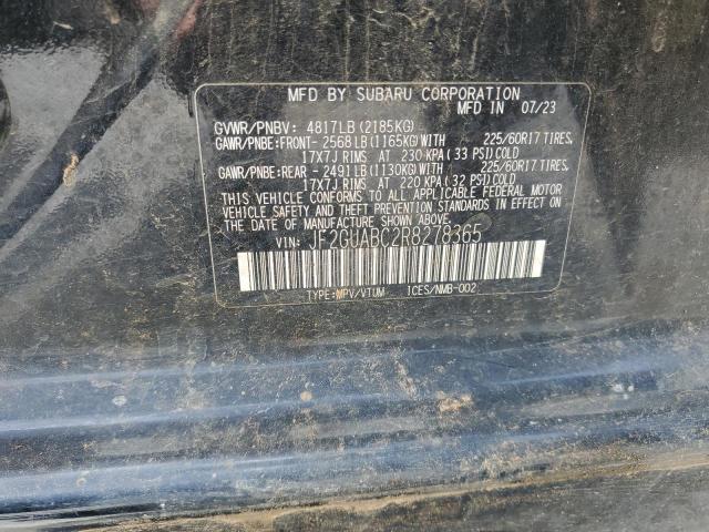 2024 Subaru Crosstrek მანქანა იყიდება აუქციონზე, vin: JF2GUABC2R8278365, აუქციონის ნომერი: 59057965