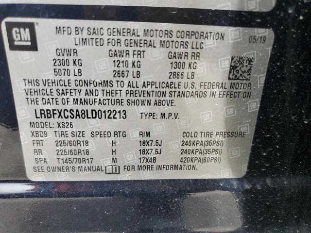Продажа на аукционе авто 2020 Buick Envision E, vin: LRBFXCSA8LD012213, номер лота: 59763785
