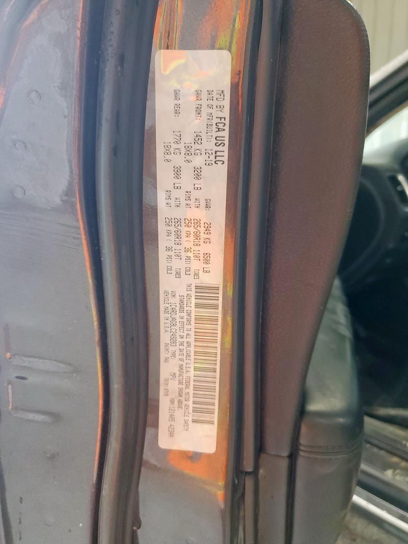 61149465 :رقم المزاد ، 1C4RDJAG9LC249283 vin ، 2020 Dodge Durango Sx مزاد بيع
