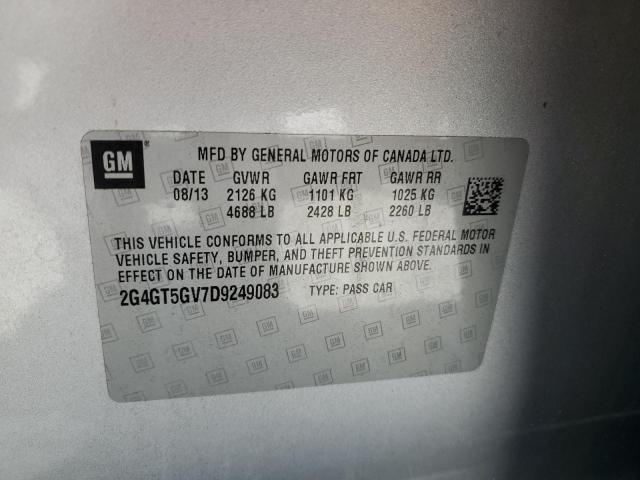 2013 Buick Regal მანქანა იყიდება აუქციონზე, vin: 2G4GT5GV7D9249083, აუქციონის ნომერი: 61665535