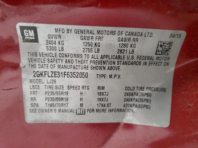 Продажа на аукционе авто 2015 Gmc Terrain, vin: 2GKFLZE31F6352050, номер лота: 59943935