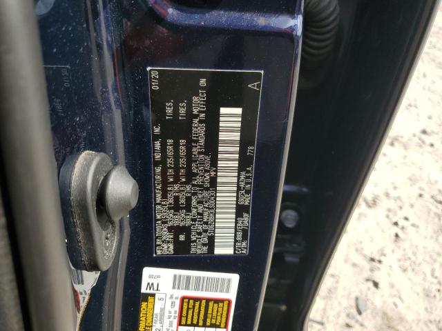 60599115 :رقم المزاد ، 5TDGZRBH3LS004301 vin ، 2020 Toyota Highlander مزاد بيع