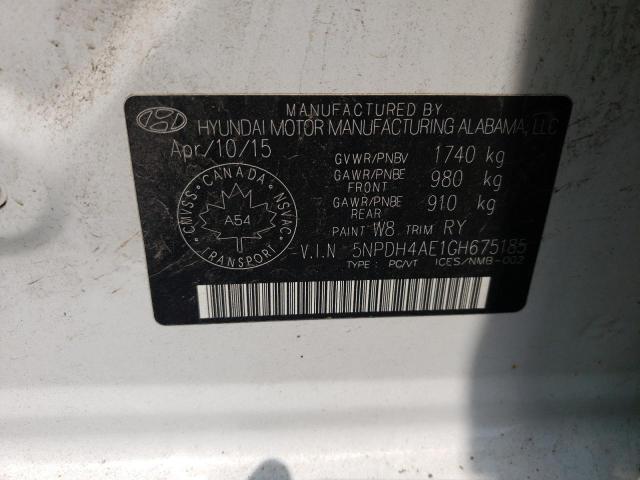 Aukcja sprzedaży 2016 Hyundai Elantra, vin: 5NPDH4AE1GH675185, numer aukcji: 59944625