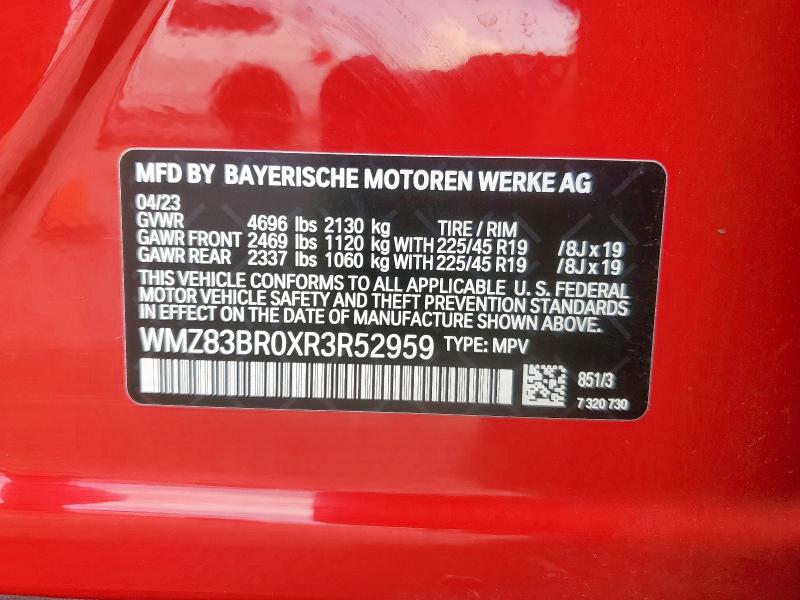 2024 Mini Cooper S C მანქანა იყიდება აუქციონზე, vin: WMZ83BR0XR3R52959, აუქციონის ნომერი: 60248185