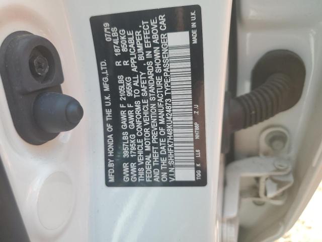 Aukcja sprzedaży 2019 Honda Civic Spor, vin: SHHFK7H48KU424873, numer aukcji: 59103685