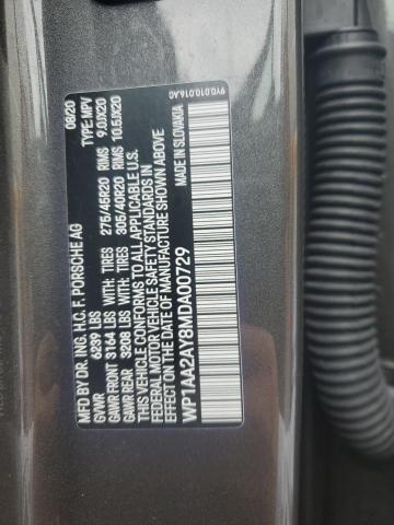 Продаж на аукціоні авто 2021 Porsche Cayenne, vin: WP1AA2AY8MDA00729, номер лоту: 62479745