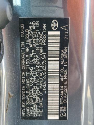 Aukcja sprzedaży 2008 Toyota Scion Tc, vin: JTKDE167580272691, numer aukcji: 59574475