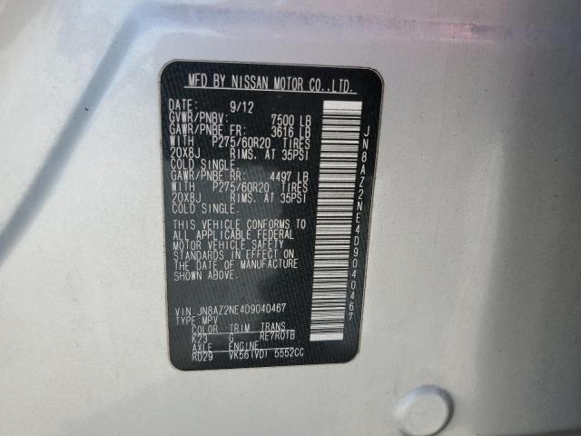 Продажа на аукционе авто 2013 Infiniti Qx56, vin: JN8AZ2NE4D9040467, номер лота: 59773595