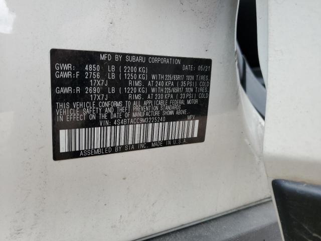 Продаж на аукціоні авто 2021 Subaru Outback Pr, vin: 4S4BTACC9M3225240, номер лоту: 59561905