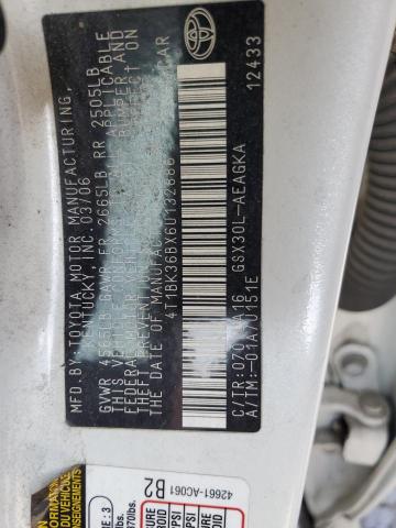 Aukcja sprzedaży 2006 Toyota Avalon Xl, vin: 4T1BK36BX6U132886, numer aukcji: 61428315