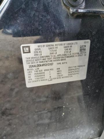 59426105 :رقم المزاد ، 2GNALDEK4F6313167 vin ، 2015 Chevrolet Equinox Lt مزاد بيع